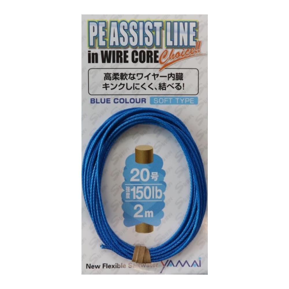 PE Assist Line in Wire inside (Blue) - SUTEKI Hook