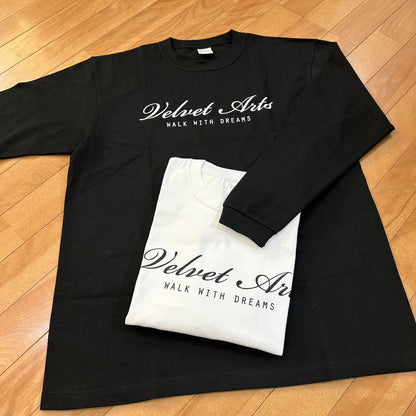 Long Sleeve T-Shirt Script Logo - VELVET ARTS