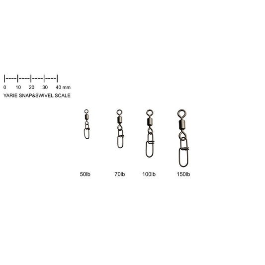 Rolling swivel with Crosslock snap - Yarie